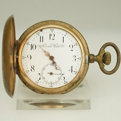 Rare! NORWICH WATCH Co. Pocket Men's no fusee duplex chronometer no repeater RAR - Image 1 of 4