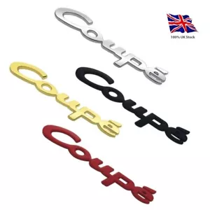 Coupe 3D Metal Badge Emblem Sticker Decal - Picture 1 of 6
