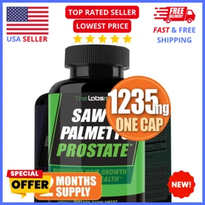 Saw Palmetto Supplement for Men Prostate Health & Wellness Support – 60 Capsule - Picture 1 of 5