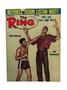 The Ring October 1965 Vintage Sports Magazine PATTERSON, WILT CHAMBERLAIN Cover - Picture 1 of 14