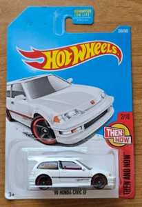 DVB00-D9B0Q HOT WHEELS 90 HONDA CIVIC EF THEN AND NOW WHITE 2/10 330/365 - Picture 1 of 2