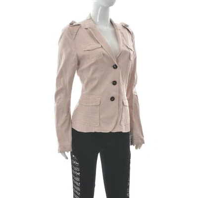 Marc Cain Women's Three-Button Cargo Pocket Soft Blazer Vented Jacket Size N4 - Image 1 of 4