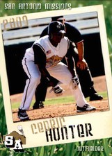 2009 San Antonio Missions Grandstand #17 Cedric Hunter Decatur Georgia GA Card
