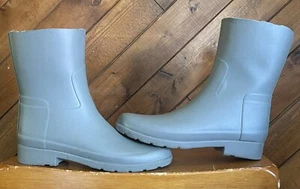 Hunter Waterproof Rain Boots Cut Off Customized Gray Size 7 M 8 Womens - Picture 1 of 7