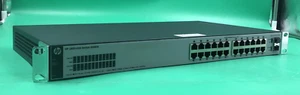 HP 1820-24G (J9980A) 24+2 SFP Ports Gigabit Ethernet Switch W/ Power Cord - Picture 1 of 16