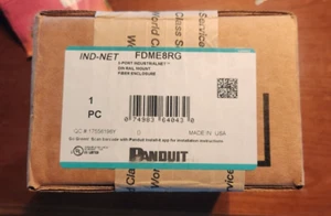 Panduit FDME8RG DIN Rail Mount 8-port Fiberglass Enclosure Patch Panel - Picture 1 of 3
