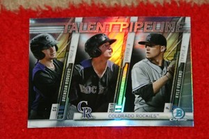 BRENDAN RODGERS / R MCMAHON /K FREELAND 2017 BOWMAN CHROME PIPELINE #TP-COL