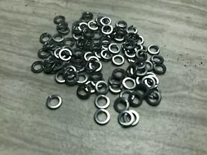 100 PC Zinc Plated Steel #6 Lock Washers - Picture 1 of 3