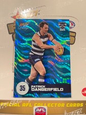 AFL Select Footy Stars 2021 Prestige PATRICK DANGERFIELD BLUE PARALLEL 56