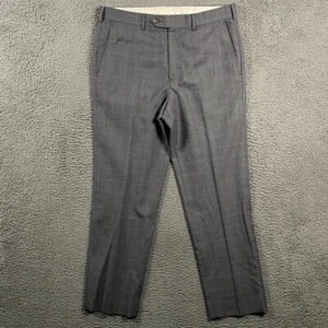 Brooks Brothers Pants Mens 36x30 Gray Plaid Regent Fit Dress Slacks Wool Formal - Picture 1 of 13