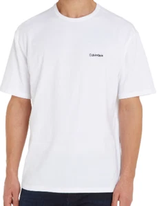 CALVIN KLEIN WHITE SHORT SLEEVE CREW NECK T-SHIRT - Medium - BNWT - Picture 1 of 4