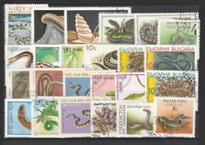 Reptiles Snakes Topical & Commemorative Used Stamps 19271