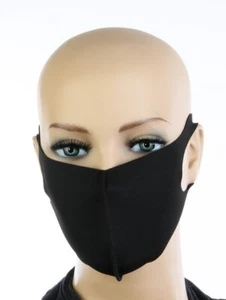 Breathable Reusable Face Mask Black 2 Pack - Picture 1 of 1