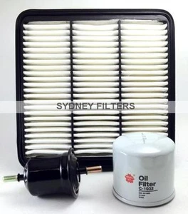 MITSUBISHI TRITON 3.5L V6 ML AIR OIL FUEL FILTER KIT 6G74A 3.5 PETROL SERVICE - Picture 1 of 2