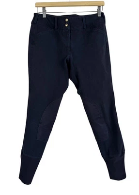 Calças femininas 30 bordadas marinhas equine couture equitação escolar - Imagem 1 de 4