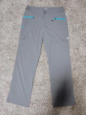 Pantalones Cabelas XPG para mujer 10 grises bolsillos con cremallera mezcla de nailon cintura elástica Foto 1 de 4