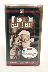 Miracle on 34th Street (VHS, 1997, 50th Anniversary Edition) BRAND NEW DRAMA - Picture 1 of 5