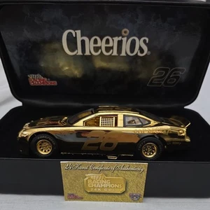 #26 Johnny Benson Cheerios 1998 Nascar 50th Anniversary Gold Plated Car w/case - Picture 1 of 6