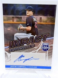 2023 Panini Elite Extra Edition Justin Campbell Impact Impressions Auto #II-JCB - Picture 1 of 1