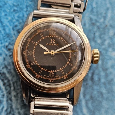 Montre homme vintage Omega Medicus or et acier Cal 23,4 SC - Photo 1/4