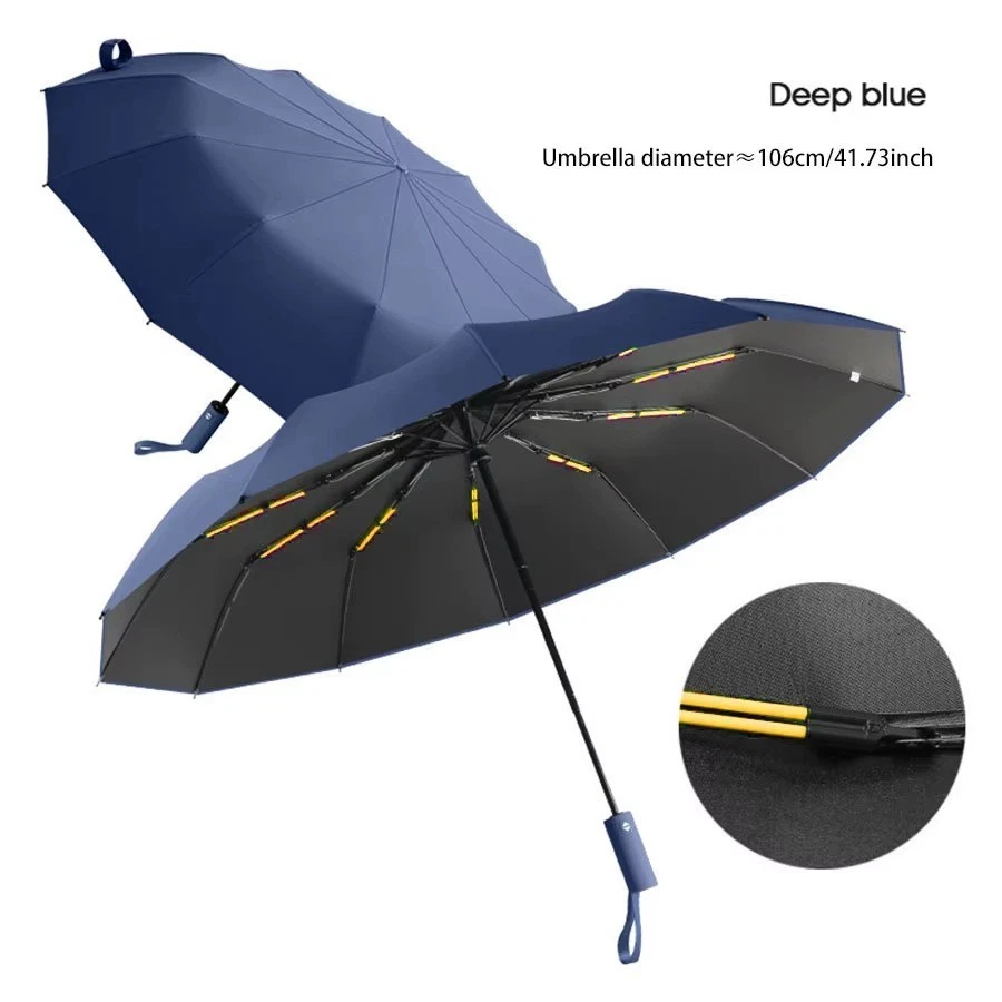 1PC 24-Bone Reinforced Windproof Umbrella – UV Protection Business & Travel * - Image 1 of 4