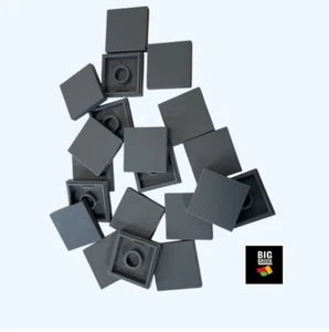 BBLB Brick 2x2 Tile x 20 Dark Stone Grey , City, Lego compatible- 3068 New - Picture 1 of 2