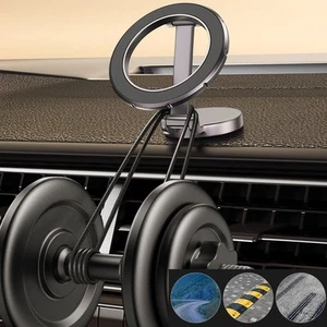 Support Voiture Magnétique Réglable pour Téléphones Compacts Design Sûr et - Photo 1 sur 14