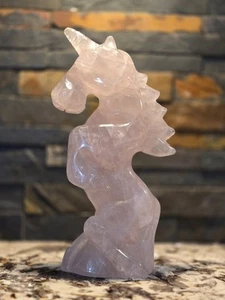 3.3LB 10" X 5" TOP! Natural Pink Rose Quartz unicorns crystal healing crystal  - Picture 1 of 7