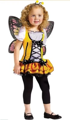 NEW Butterfly Princess Toddler Costume Dress Up Halloween Large 3T-4T - Image 1 of 4