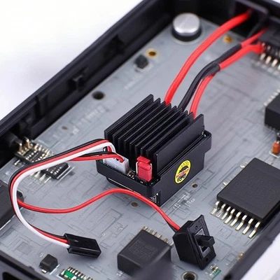 Высоковольтный водонепроницаемый матовый контроллер скорости ESC 320 А для радиоуправляемого автомобиля лодки двигателя - Изображение 1 из 4