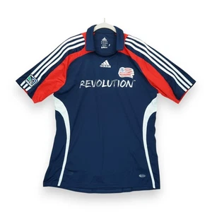 New England Revolution 2008 Adidas Jersey Men's Blue MLS Soccer Large - Picture 1 of 7