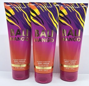 3 BATH & BODY WORKS BALI MANGO ULTIMATE HYDRATION CREAM LOTION 8OZ SHEA BUTTER - Picture 1 of 2