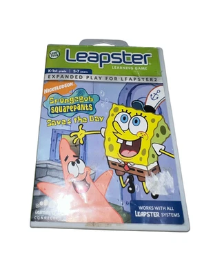 Leap Frog Leapster SPONGEBOB SQUAREPANTS SAVES THE DAY Game  & Case - Image 1 of 3