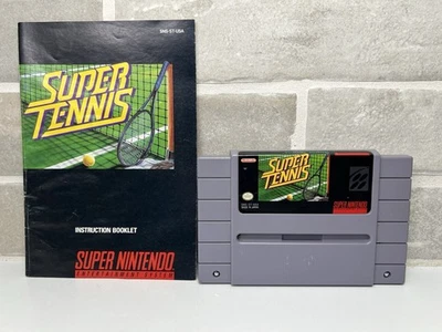 Super Tennis - Super Nintendo Entertainment System - SNES Cartridge & Manual - Image 1 of 4