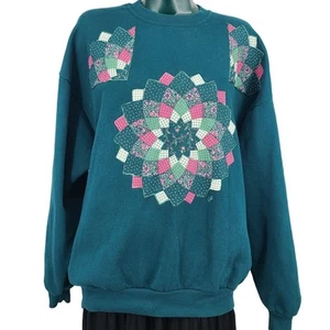 Sudadera vintage Jerzees acolchada personalizada abuela cottagecore XL 2845 - Imagen 1 de 12