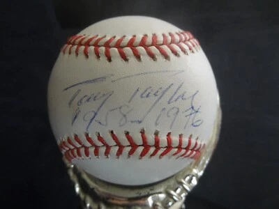 Tony Taylor signed Baseball w/COA 1958-1976 phillies tigers cubs - Image 1 of 4