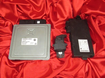 BMW E90 E91 E60 E61 3 5'es 2.3i N52N ENGINE DME MSV80 CAS3 IGNITION KEY LOCK SET - Изображение 1 из 4