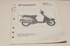 2004 CHF80 ELITE Genuine OEM Honda Factory SETUP INSTRUCTIONS PDI MANUAL S5121 - Picture 1 of 2