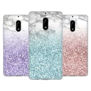 OFFICIAL NATURE MAGICK MARBLE GLITTER SPARKLE PASTEL GEL CASE FOR NOKIA PHONES 1 - Picture 1 of 10