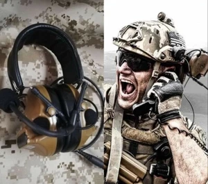 TCA COMTAC III C3 Single Com Noise Reduction Headset (TAN) In Stockv For Radios - Picture 1 of 5
