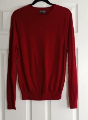Express Red Wine Burgundy 100% Merino Wool Long Sleeve Crewneck Sweater M - Image 1 of 4