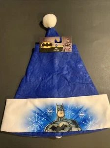 NEW! Christmas,Kids, Santa Hat,DC Comics Batman 15",Blue - Picture 1 of 3