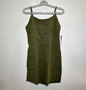 Women's Sleeveless Woven Bodycon Dress - Wild Fable Dark Green Large - Picture 1 of 2