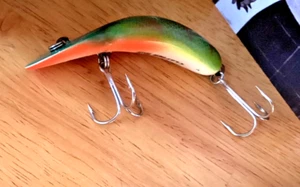 Vintage Heddon Clatter Tad Sunfish (SUN) verschiedene Farben - guter Zustand - Bild 1 von 5