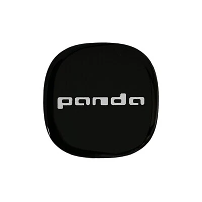 Adesivi 3D Copricerchi Compatibili con Fiat Panda, Diametro 52 mm, Nero, 1 pz - Immagine 1 di 4