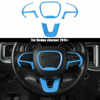 4pcs Steering Wheel Panel Cover Trim For Dodge Challenger/Charger/Durango 2015+ Foto 1 de 4