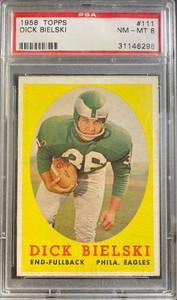 1958 Topps Dick Bielski #111 PSA 8