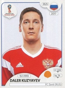 048 DALER KUZYAYEV RUSSIA FC.ZENIT STICKER WORLD CUP RUSSIA 2018 PANINI