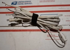 Replacement iKea Lamp 14.5 ft. AC Power Cord with In Line On/Off Switch. Tested. - Picture 1 of 2