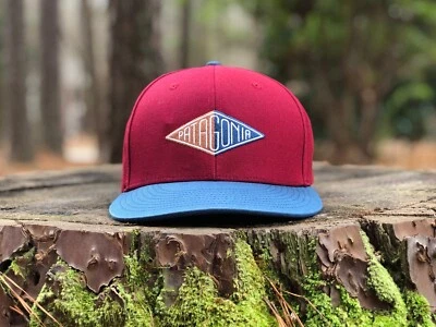 Sombrero de copa plano Patagonia con parche de diamantes - Excelente - ¡Raro! Foto 1 de 4